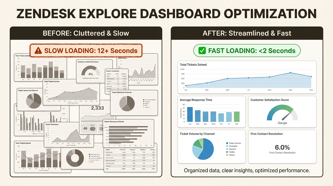 Reduzir o número de widgets por painel minimiza as solicitações simultâneas do servidor e melhora significativamente os tempos de carregamento iniciais.