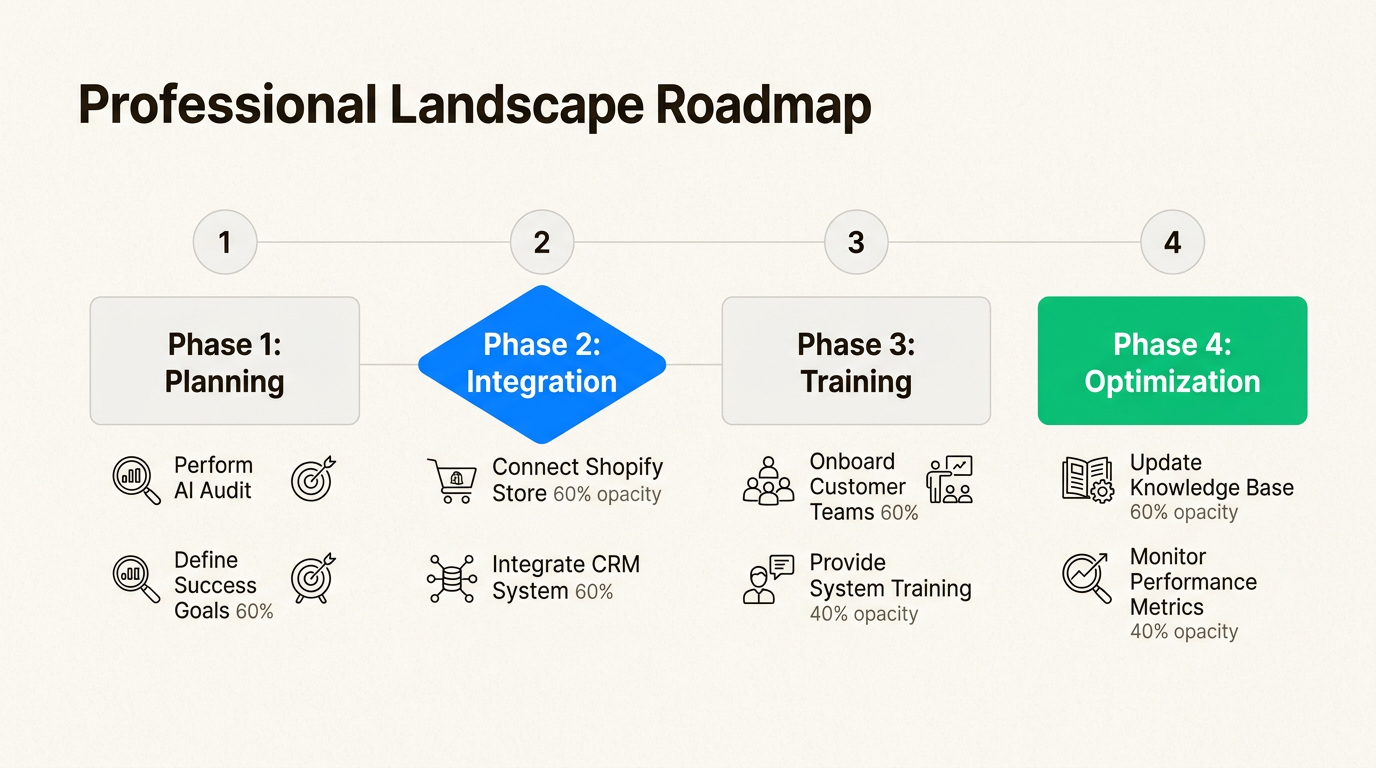 Feuille de route de mise en œuvre structurée pour le déploiement de l'IA