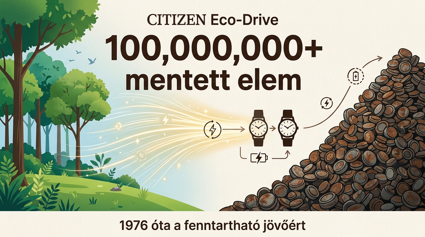 A Citizen Eco-Drive technológia 1976 óta több mint 100 millió elem megspórolásával jelentősen hozzájárul a környezetvédelemhez.