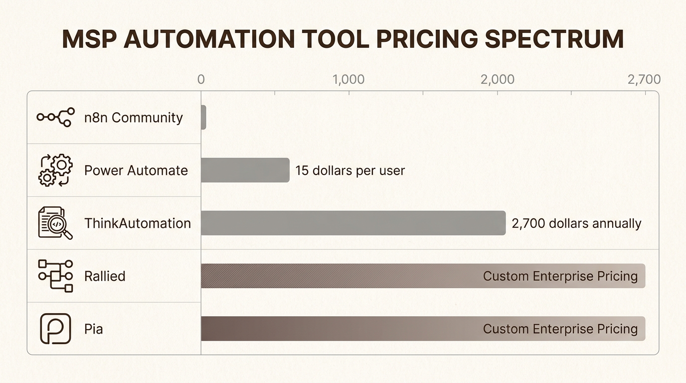 Evaluating different pricing structures allows MSPs to align their automation budget with specific seat counts or execution volumes.