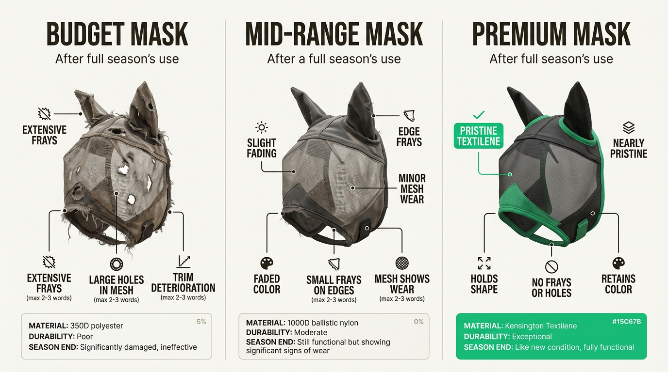 Comparing different quality tiers reveals how premium materials like Textilene maintain their integrity over multiple seasons compared to budget mesh.