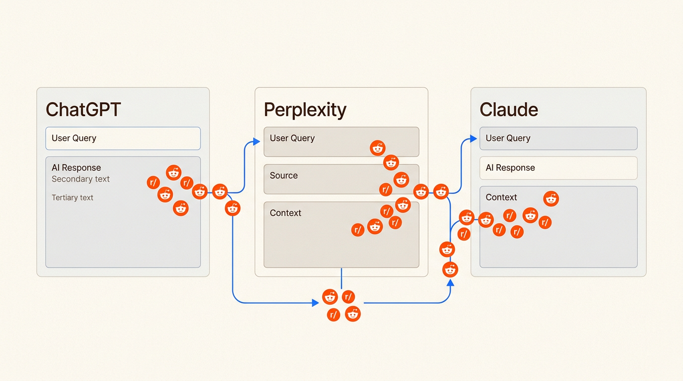 How major AI models ingest Reddit data to provide verified answers