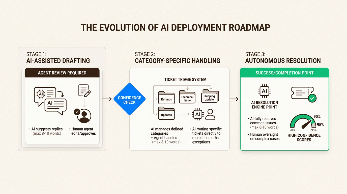 Déploiement progressif de l'IA, de la supervision humaine à l'autonomie totale
