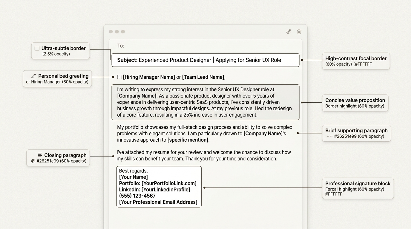 Anatomy of a high-performing inquiry email that is both professional and persuasive