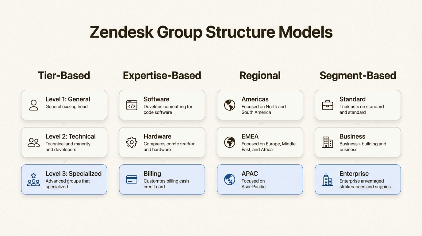 Modelos organizativos para estructuras de equipos de soporte