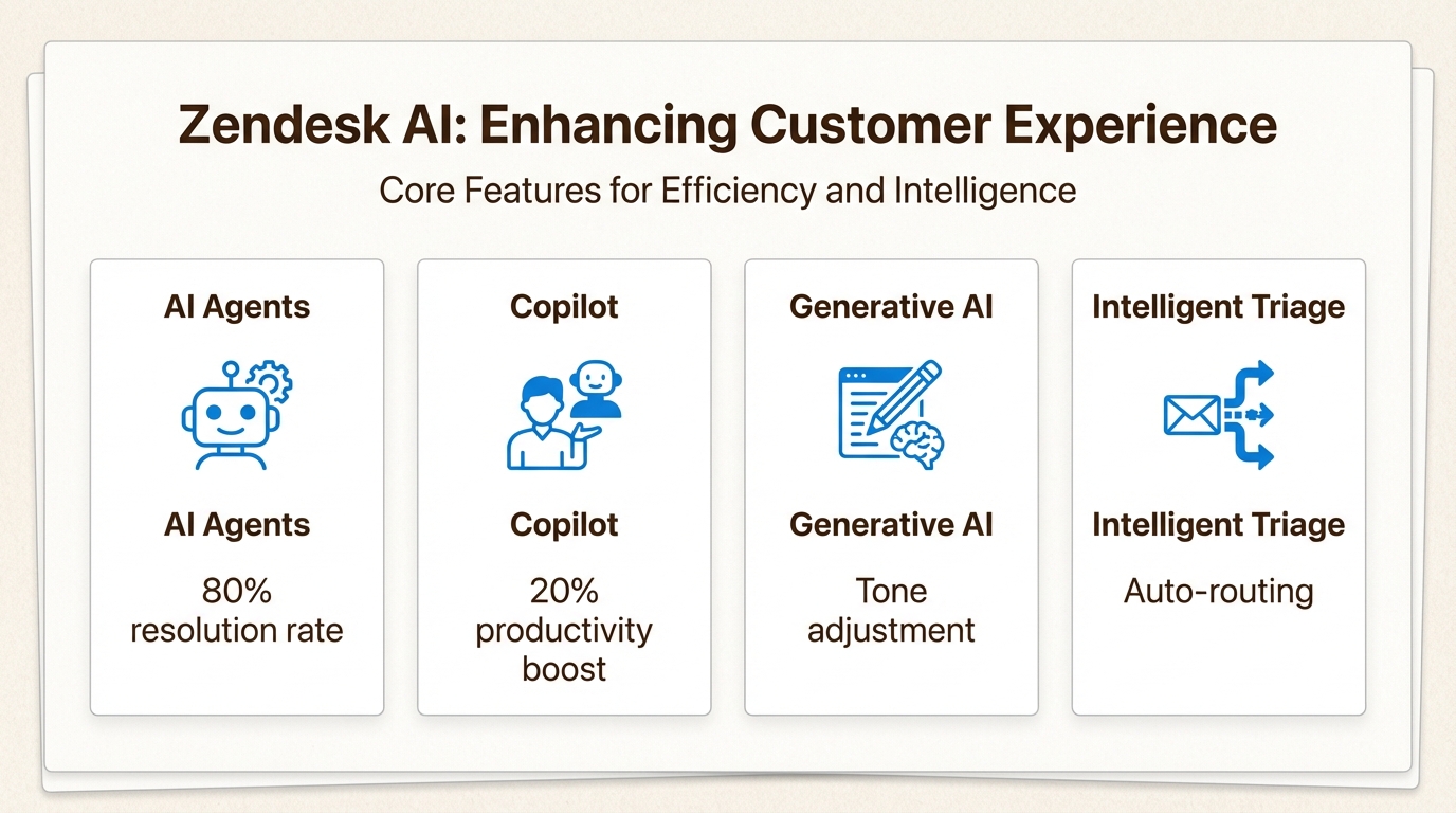 Os recursos de IA do Zendesk oferecem resultados mensuráveis para as equipes de suporte