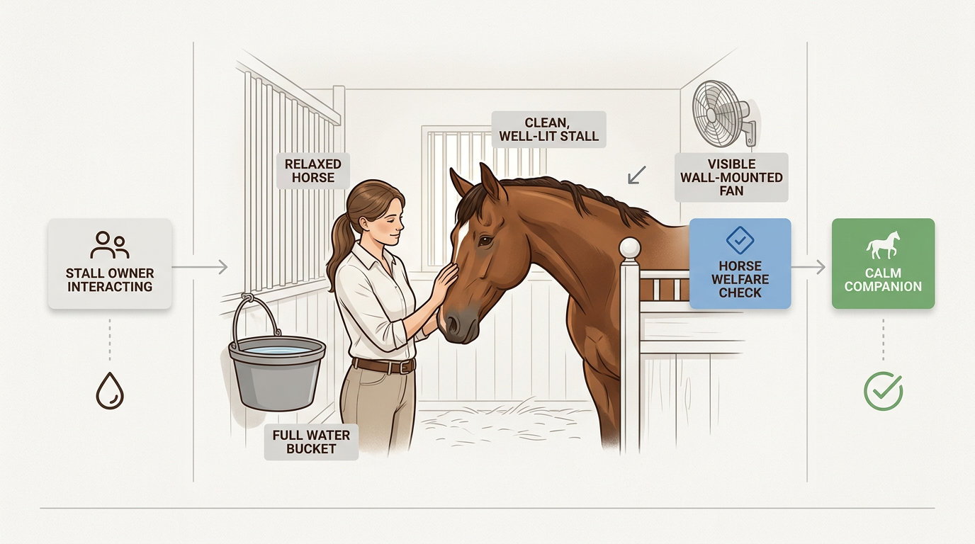 Combining proper hydration, ventilation, and cleanliness ensures your horse remains healthy and comfortable throughout the most intense summer months.
