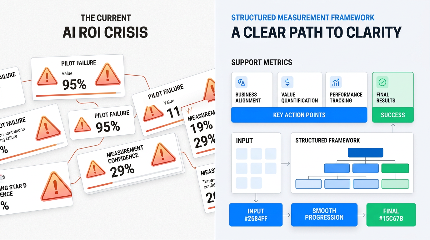 Verbindungslosigkeit zwischen KI-Einführung und messbaren Erträgen