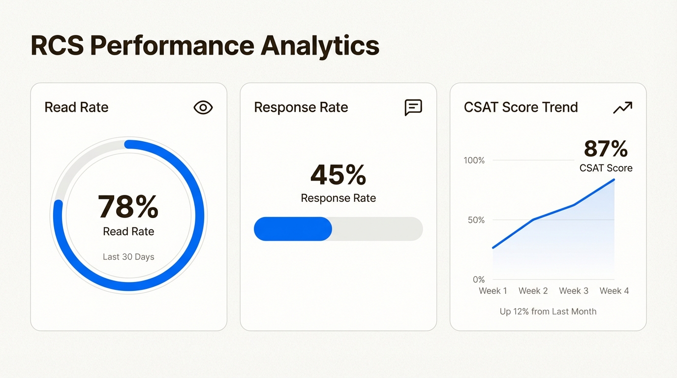 El monitoreo de estas métricas específicas de compromiso y satisfacción permite a los equipos cuantificar el ROI de la actualización a canales de mensajería enriquecidos.