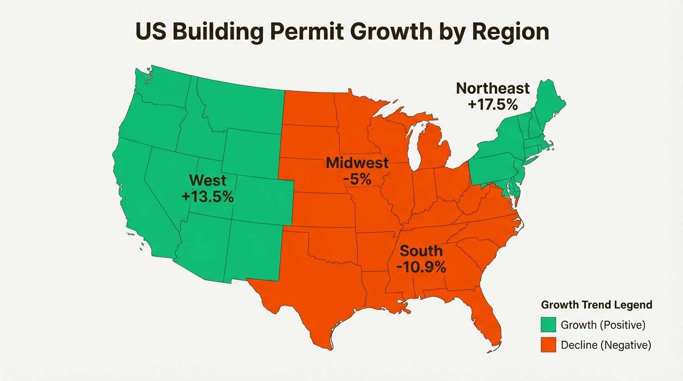 Understanding regional permit trends helps DIYers and pros anticipate local demand for materials and contractor availability in their specific area.