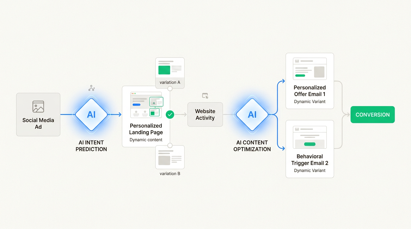 Predictive personalization uses real-time behavioral data to anticipate customer needs and deliver tailored experiences across every digital touchpoint.