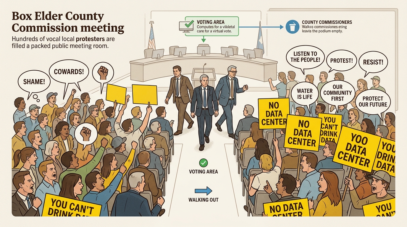 Box Elder County commissioners abandoned their constituents, retreating from public accountability to cast a virtual vote on the Stratos project.