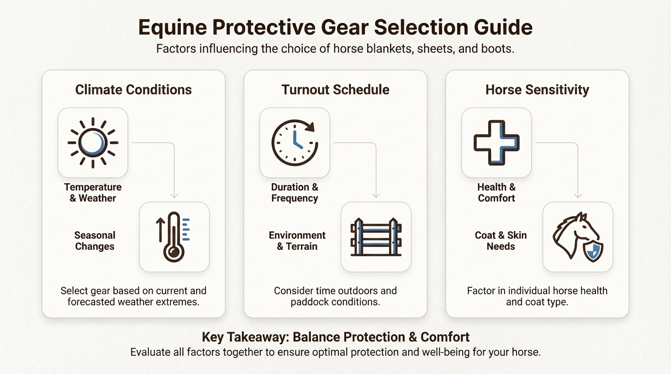 Evaluating your horse's environment and individual health needs ensures you select the most durable and effective fly protection system.