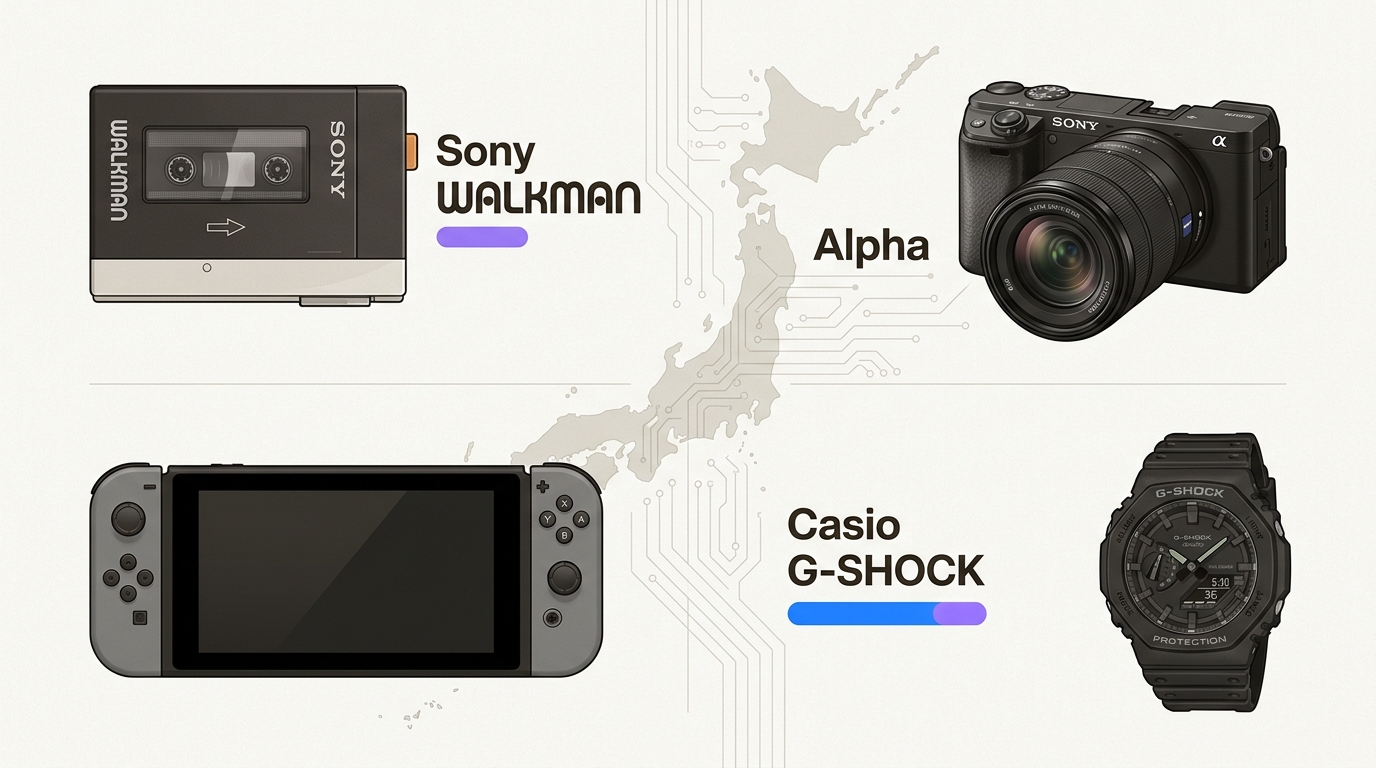 Discover how iconic Japanese electronics like the Sony Walkman, Nintendo Switch, and Casio G-SHOCK blend historical innovation with cutting-edge modern performance.