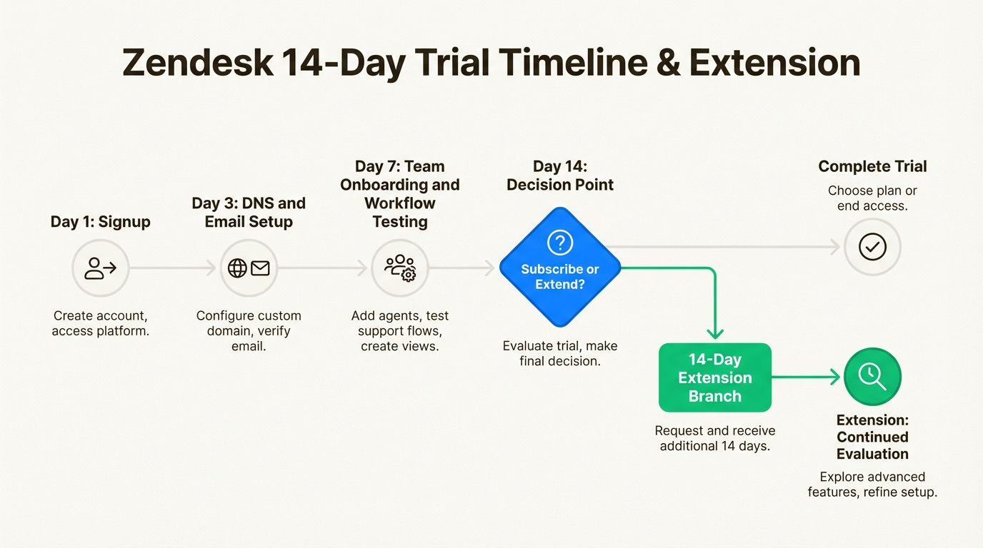 Cronograma de la prueba con hitos de configuración