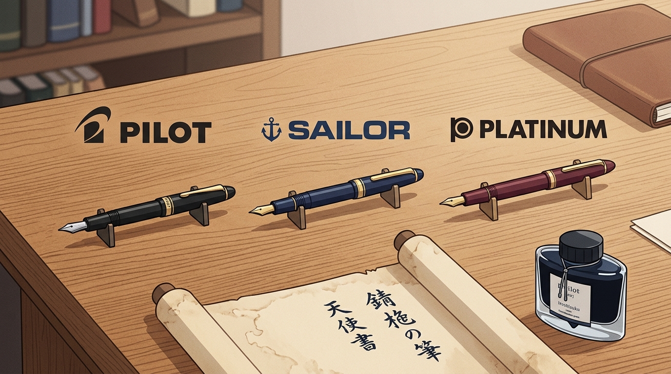 Discover the legendary 'Big Three' Japanese fountain pen brands, Pilot, Sailor, and Platinum, whose centuries of artistry define the global writing experience.
