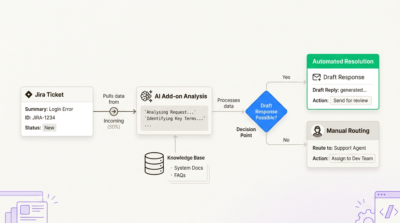 Las integraciones de IA conectan Jira a fuentes de conocimiento para el manejo automatizado de tickets
