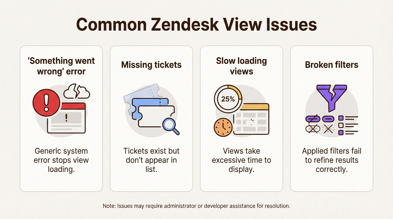 Häufige Ansichtsprobleme, mit denen Supportteams konfrontiert sind