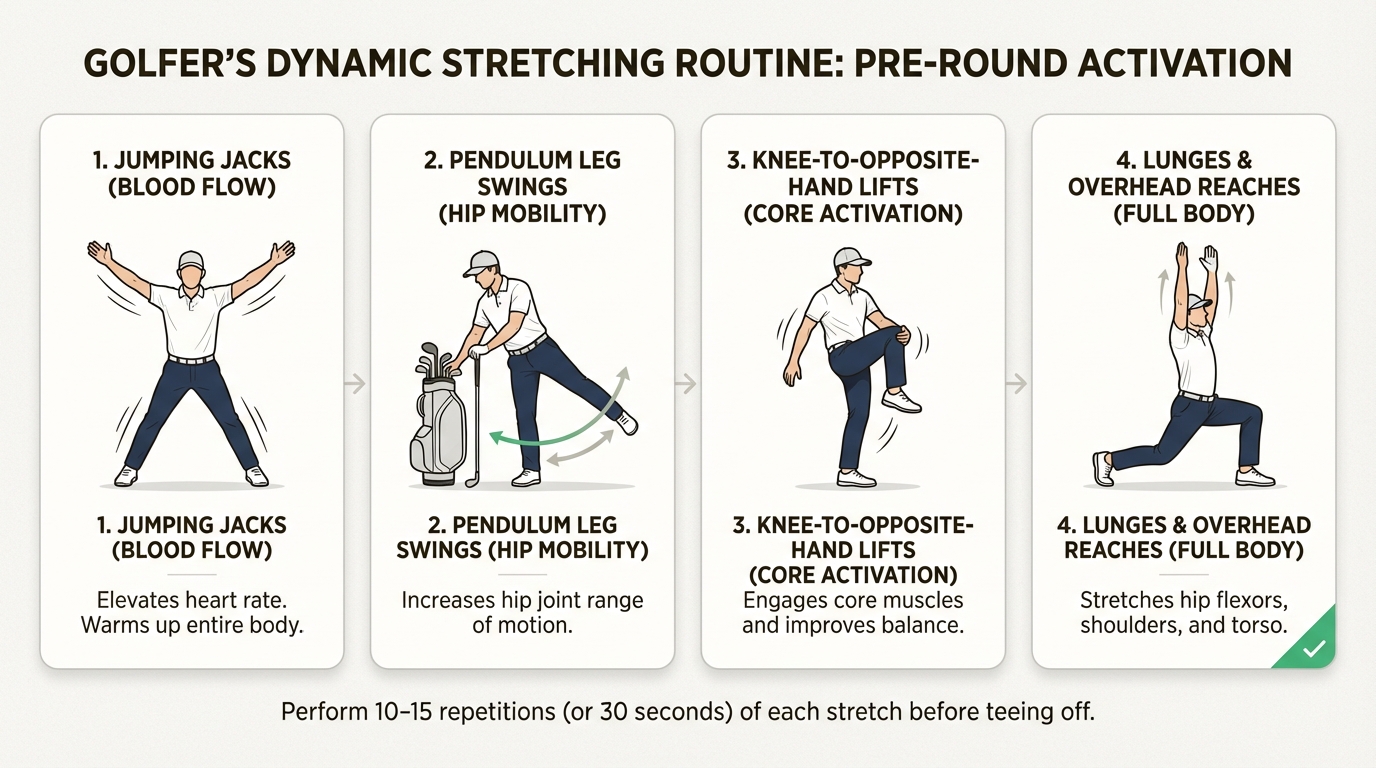 This 10-minute dynamic routine prepares your muscles for the high-torque demands of a golf swing, reducing injury risk by 60 percent.