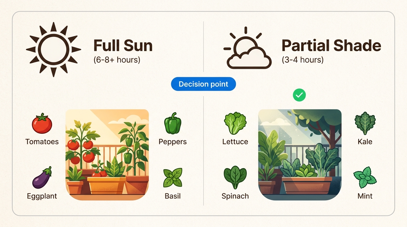 Understanding your balcony's sun exposure is crucial for selecting plants that will thrive and produce a successful harvest.