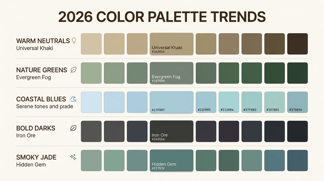 These trending 2026 color families offer a modern alternative to outdated grays, helping your home feel current and nature-inspired.