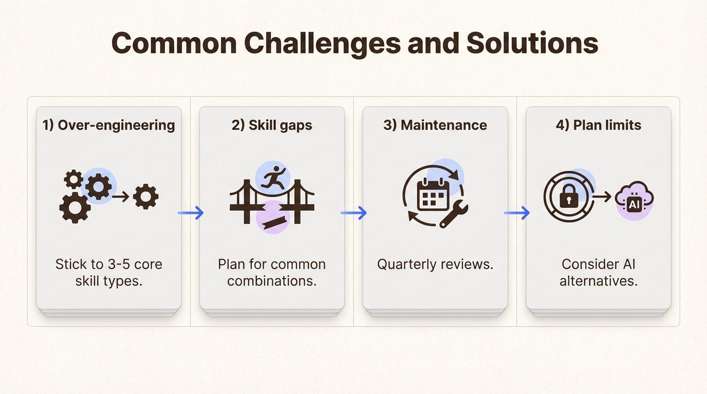 Errores comunes al implementar el enrutamiento basado en habilidades