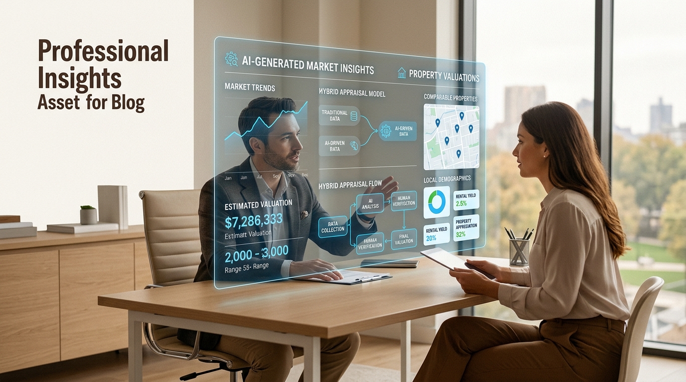 Illustrates the powerful synergy of AI data and a professional agent's expertise, essential for maximizing your property's sale price.