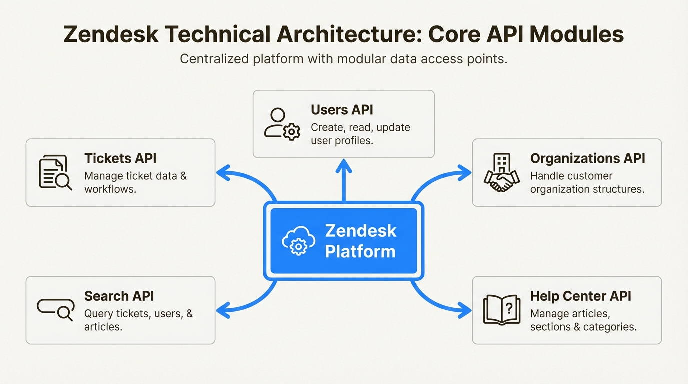 Structure d'API modulaire pour les ressources de support