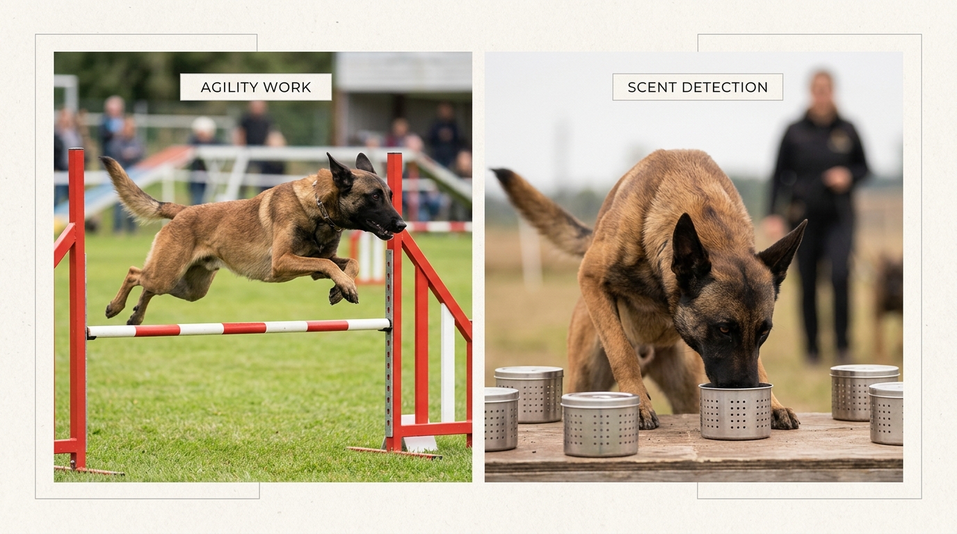 Providing structured jobs like agility or scent work is crucial for preventing destructive behaviors by channeling their intense mental energy.