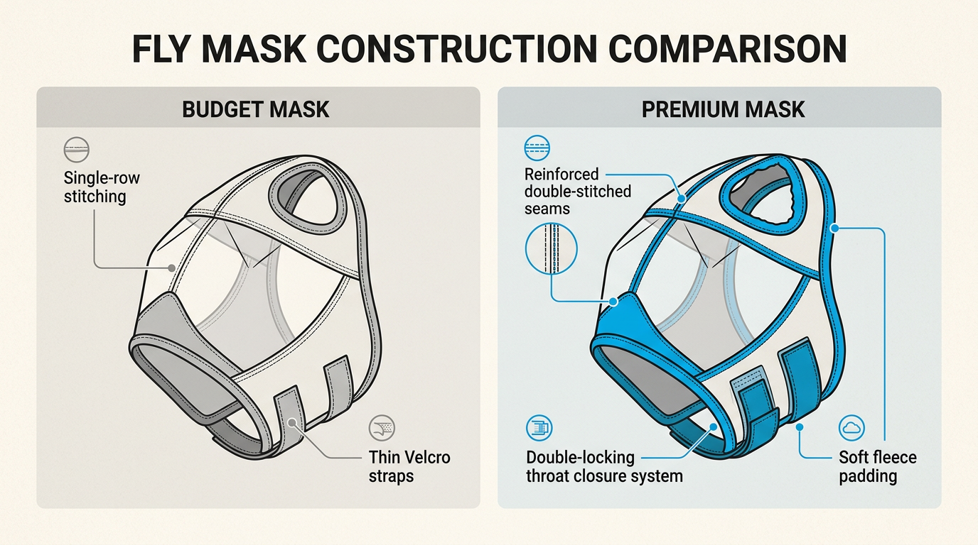 Premium construction features like reinforced seams and secure closures ensure the mask stays in place and prevents skin irritation.