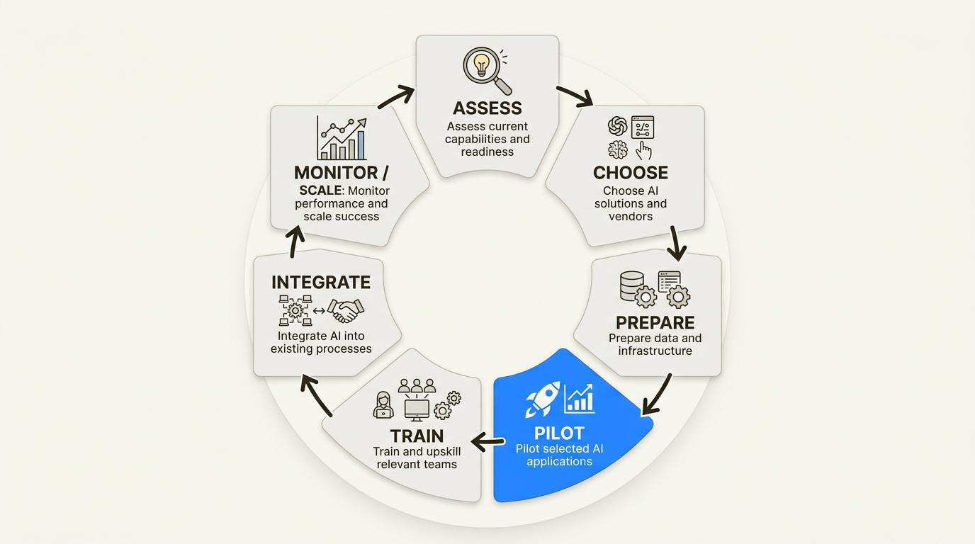 Zyklischer Rahmen, der Pilotfehler durch systematische Bewertung und Skalierung verhindert