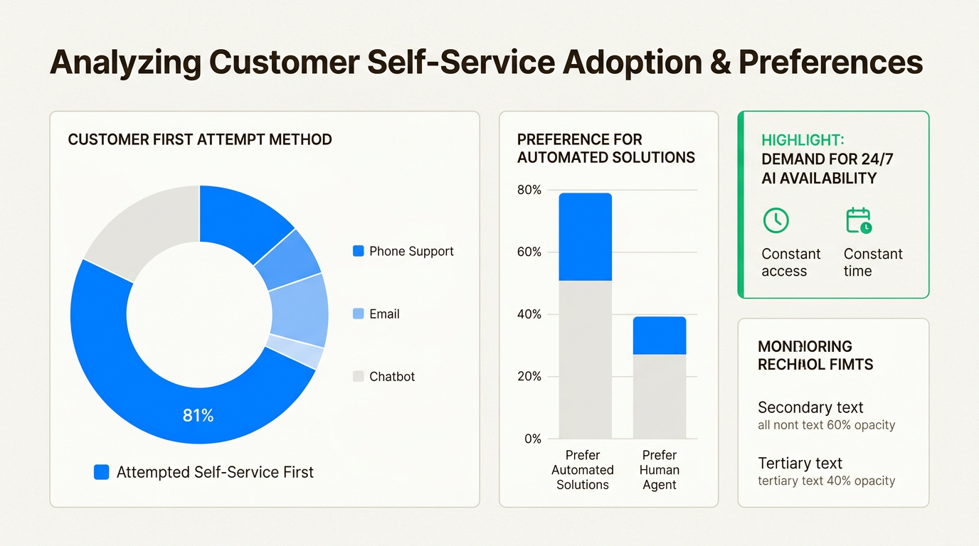 A alta demanda do cliente por autoatendimento torna as bases de conhecimento de IA essenciais para atender às expectativas do usuário sem aumentar o número de funcionários de suporte.