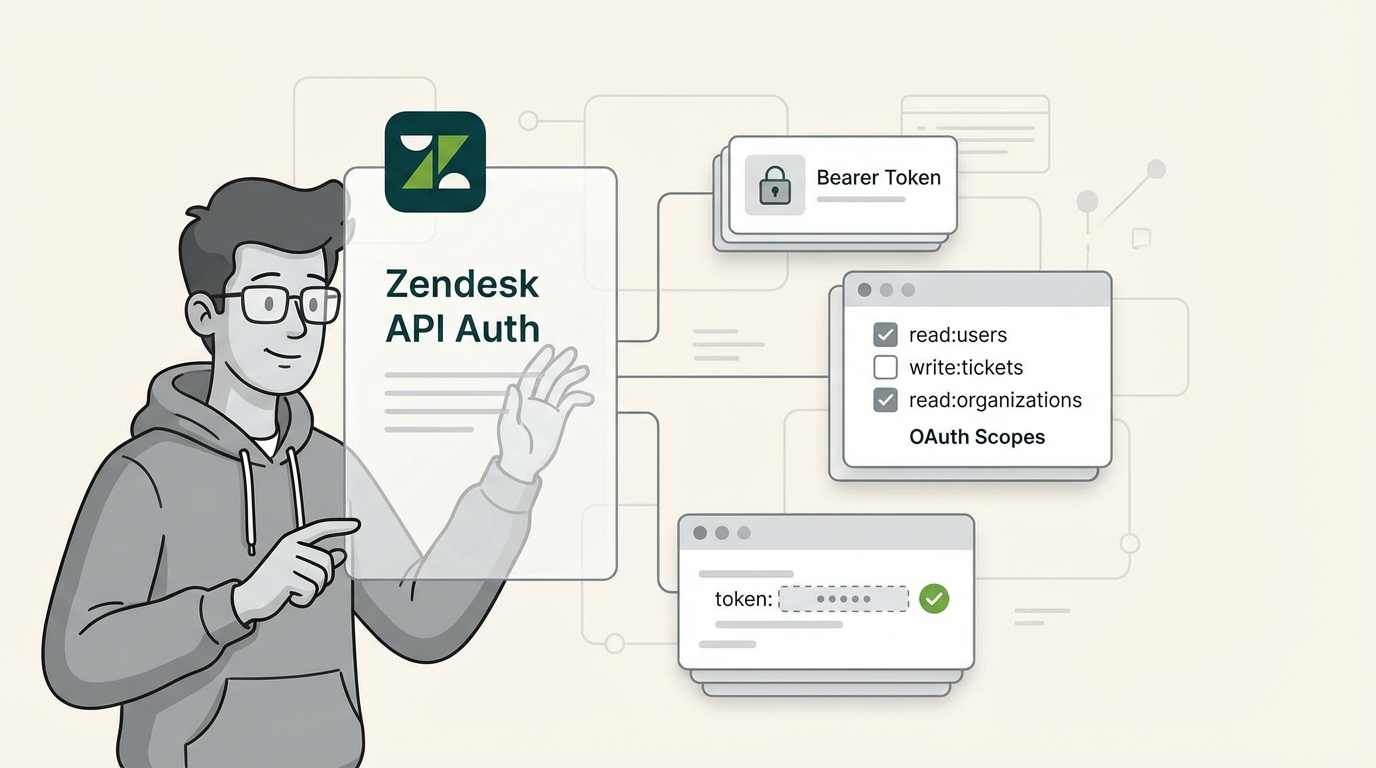 Zendesk API認証とスコープ：完全な2026年ガイド | eesel AI