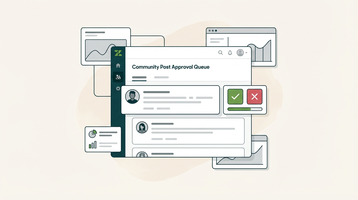 Zendesk Guideコミュニティ投稿の承認を設定する方法