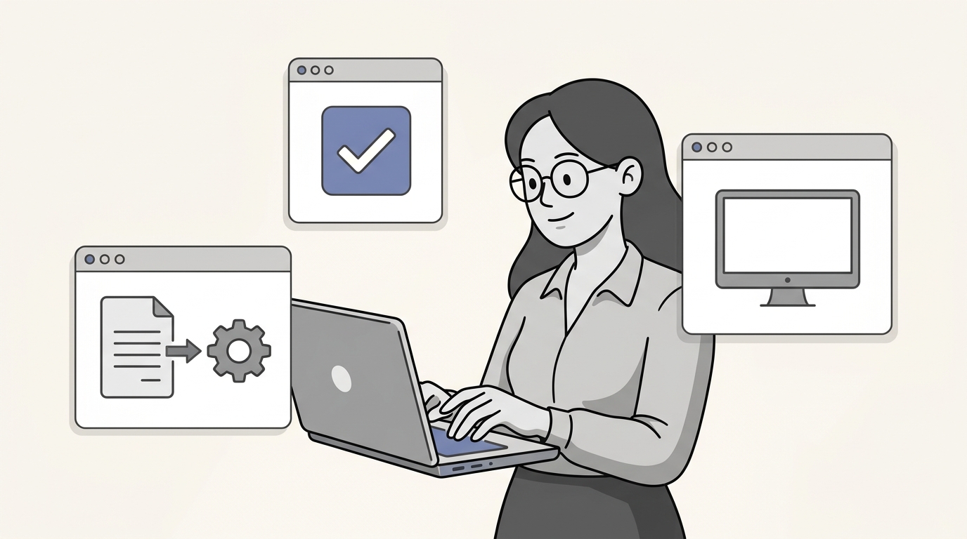 AI invoice processing illustration showing automated extraction of invoice data