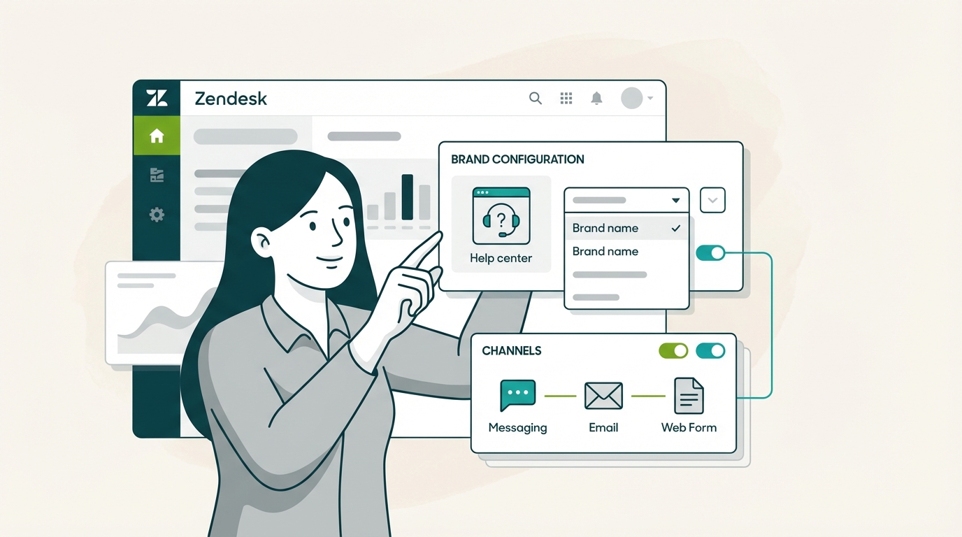 How to configure Zendesk AI agent brand and channels: A complete guide