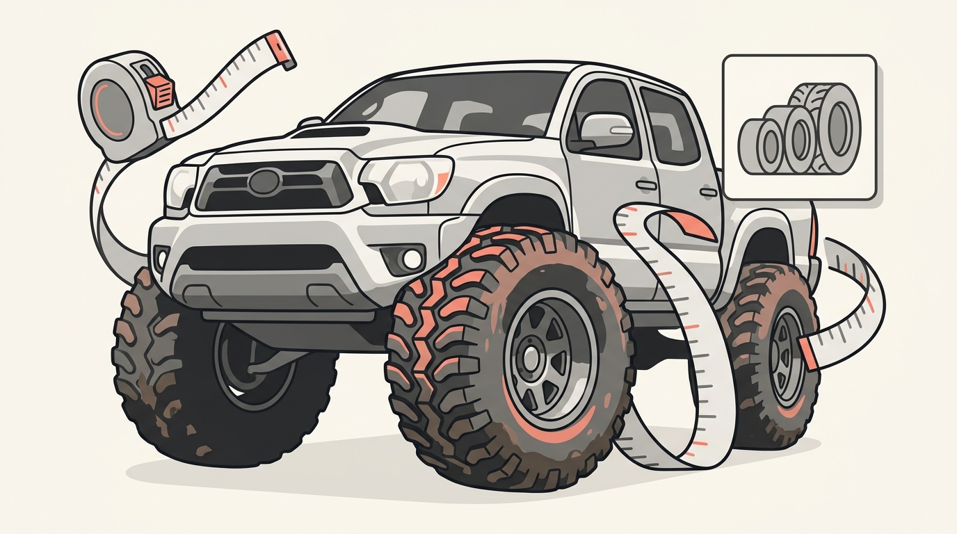 4th Gen Toyota Tacoma tire fitment - fitting 33s and 35s