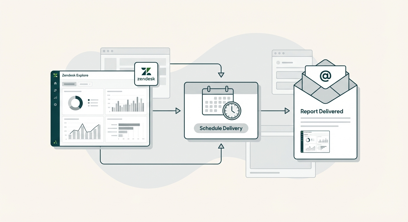 Zendeskのスケジュールレポートとメール配信を設定する方法 | eesel AI