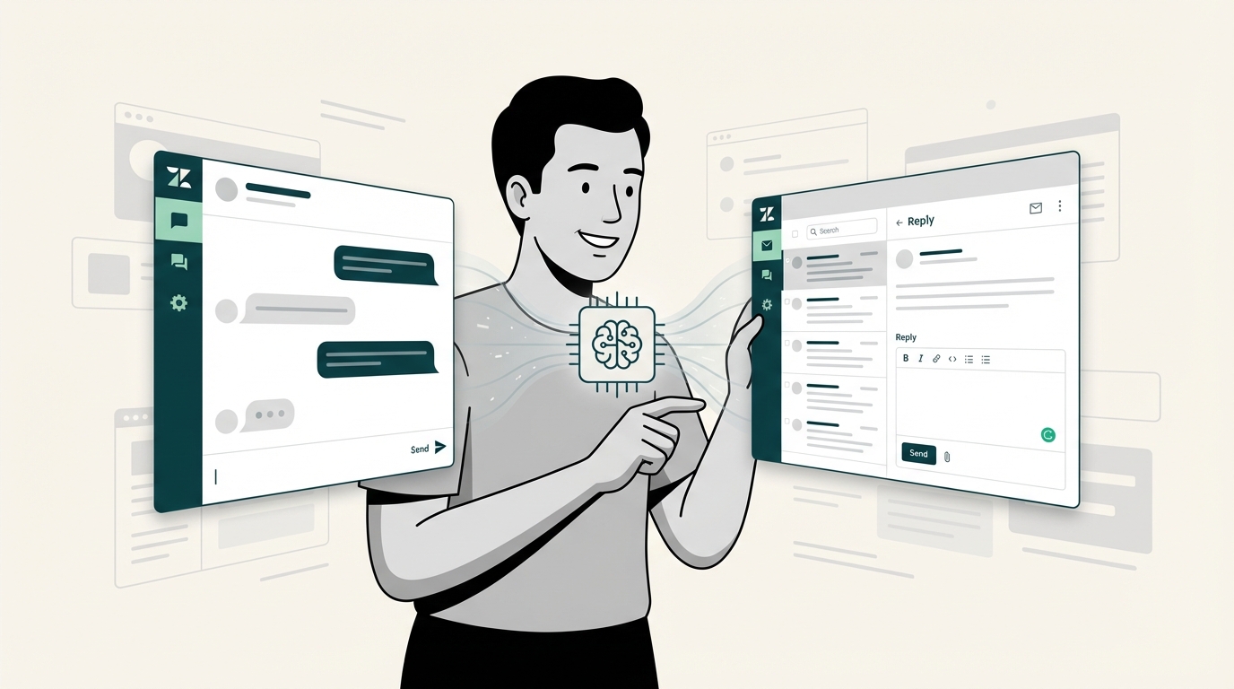 Zendesk AI agent messaging vs email: A complete 2026 comparison | eesel AI