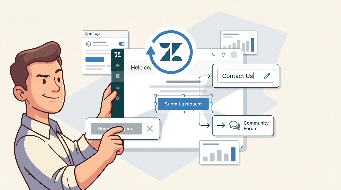 How to customize your Zendesk Guide submit request link | eesel AI
