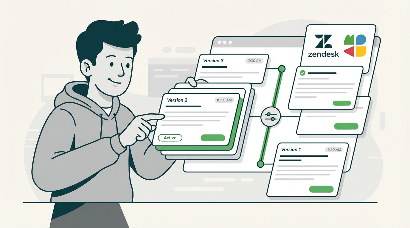 How to manage Zendesk Guide article history and versions | eesel AI