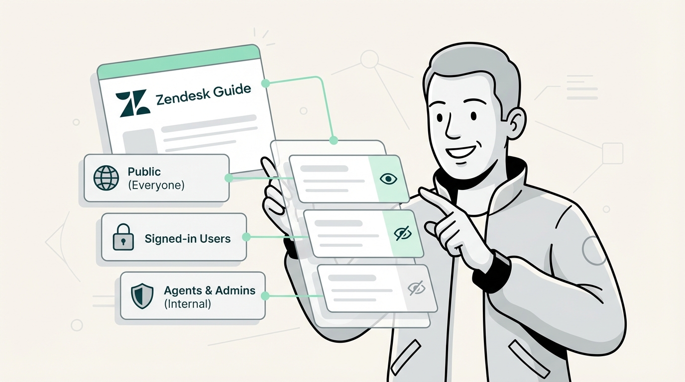 ユーザーセグメントでZendesk Guideの記事の表示を制御する方法 | eesel AI