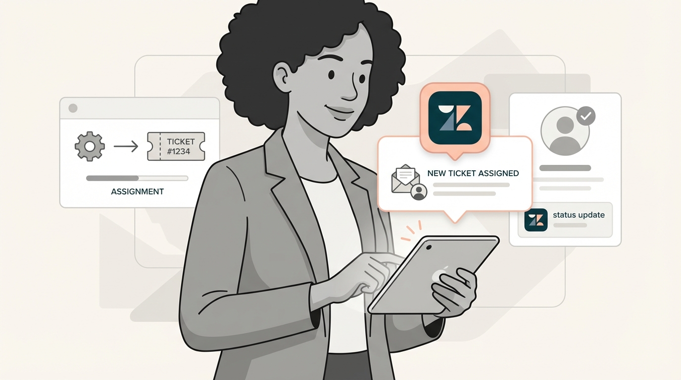 Zendeskトリガーで担当者への割り当て通知を設定する方法