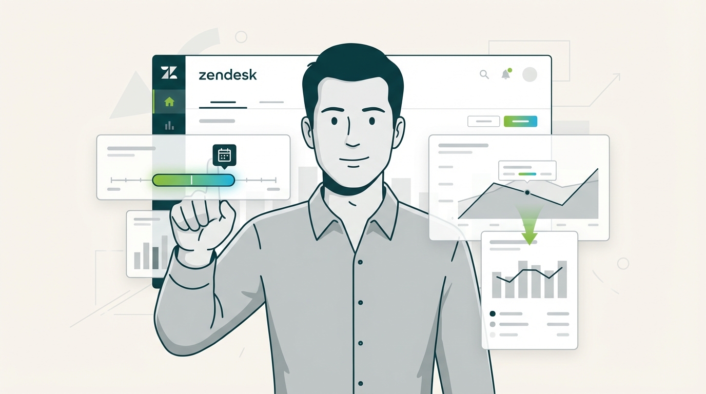 Zendesk Exploreで日付範囲でフィルタリングする方法：完全ガイド
