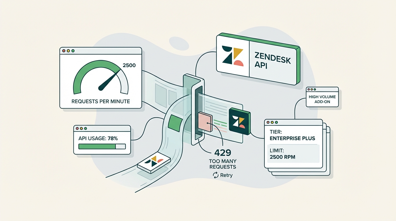 Zendesk API レート制限：2026年版完全開発者ガイド