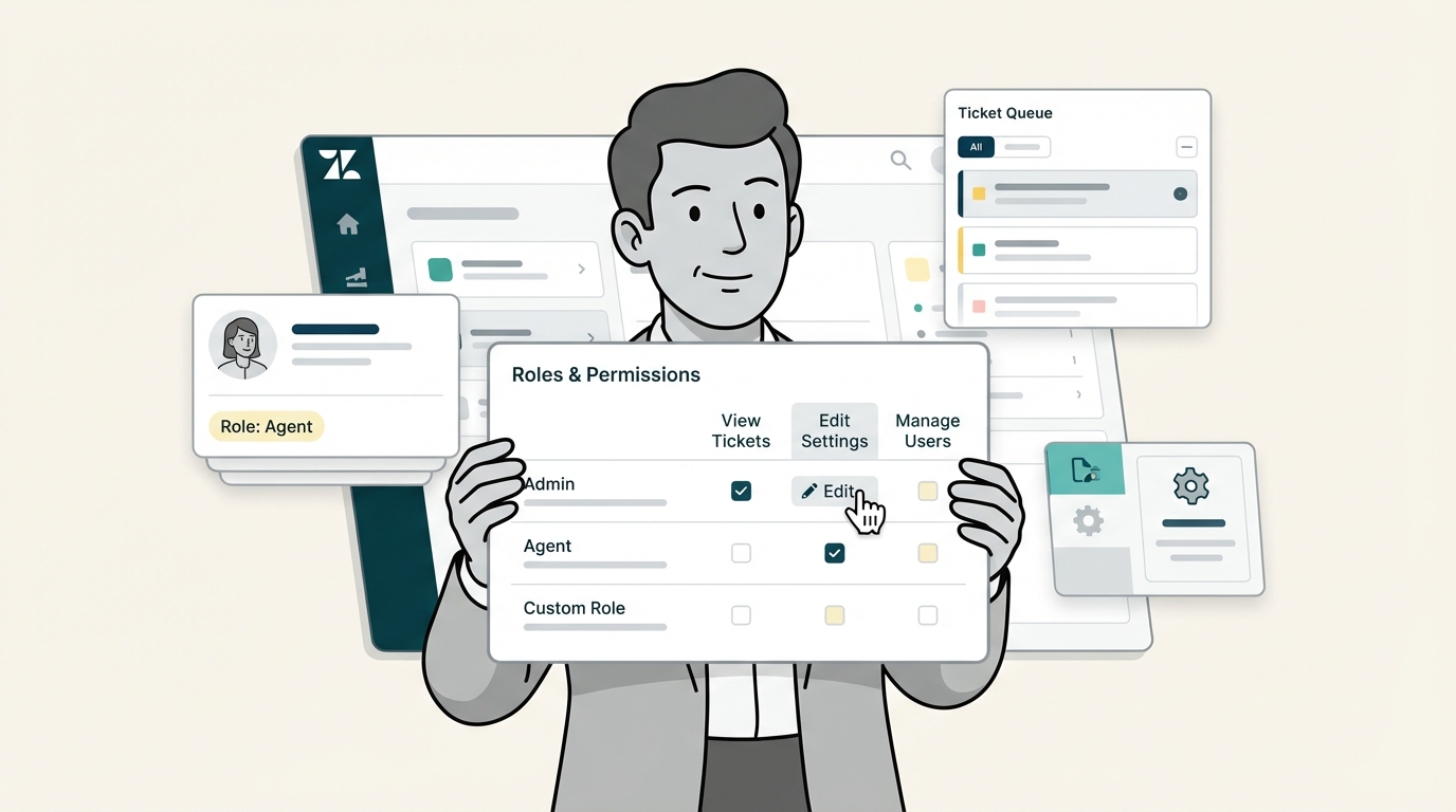 Zendeskのロールと権限について解説：2026年完全ガイド | eesel AI