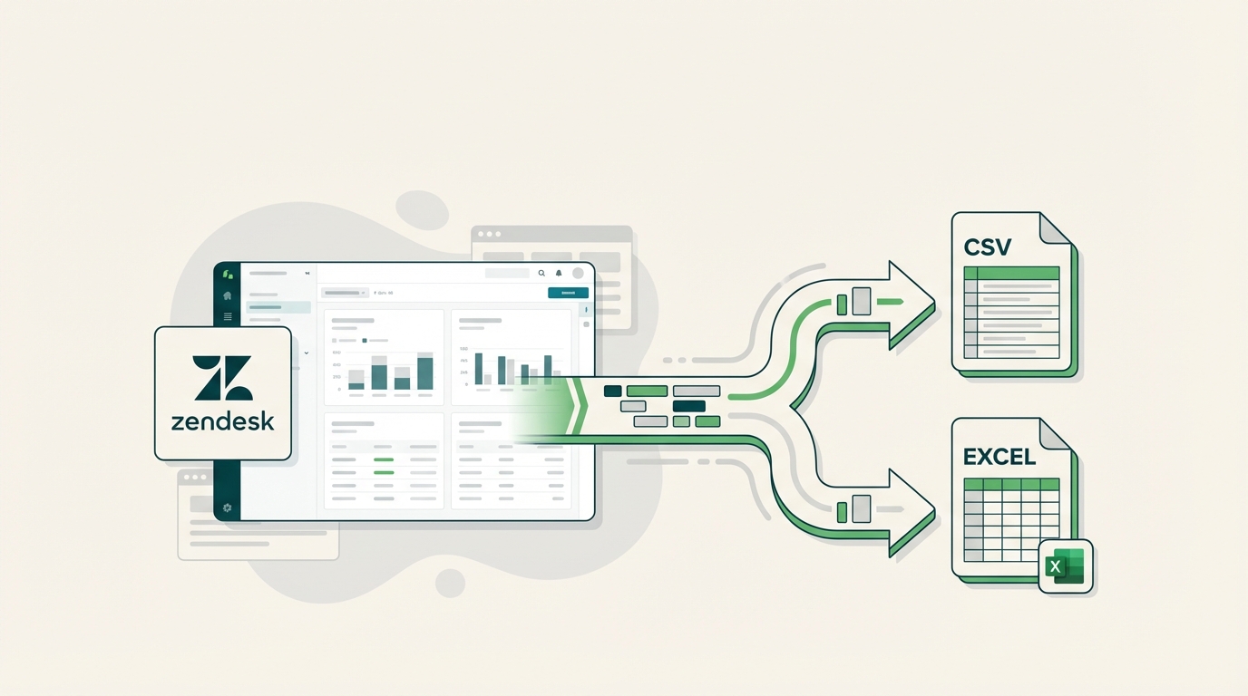 Zendesk ExploreのデータをCSVとExcelにエクスポートする方法 | eesel AI