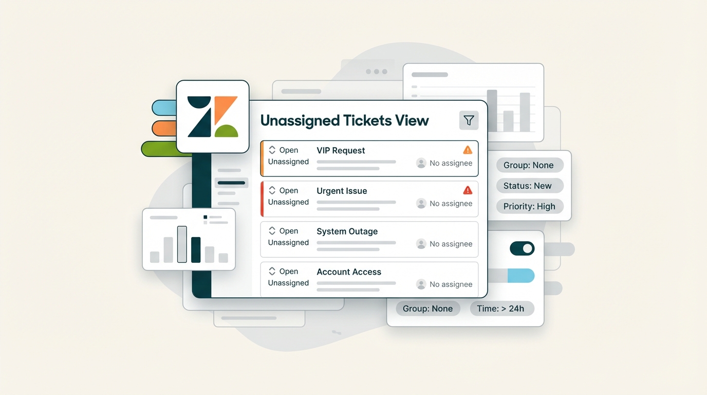 Zendeskで未割り当てチケットビューを作成する方法：完全ガイド | eesel AI