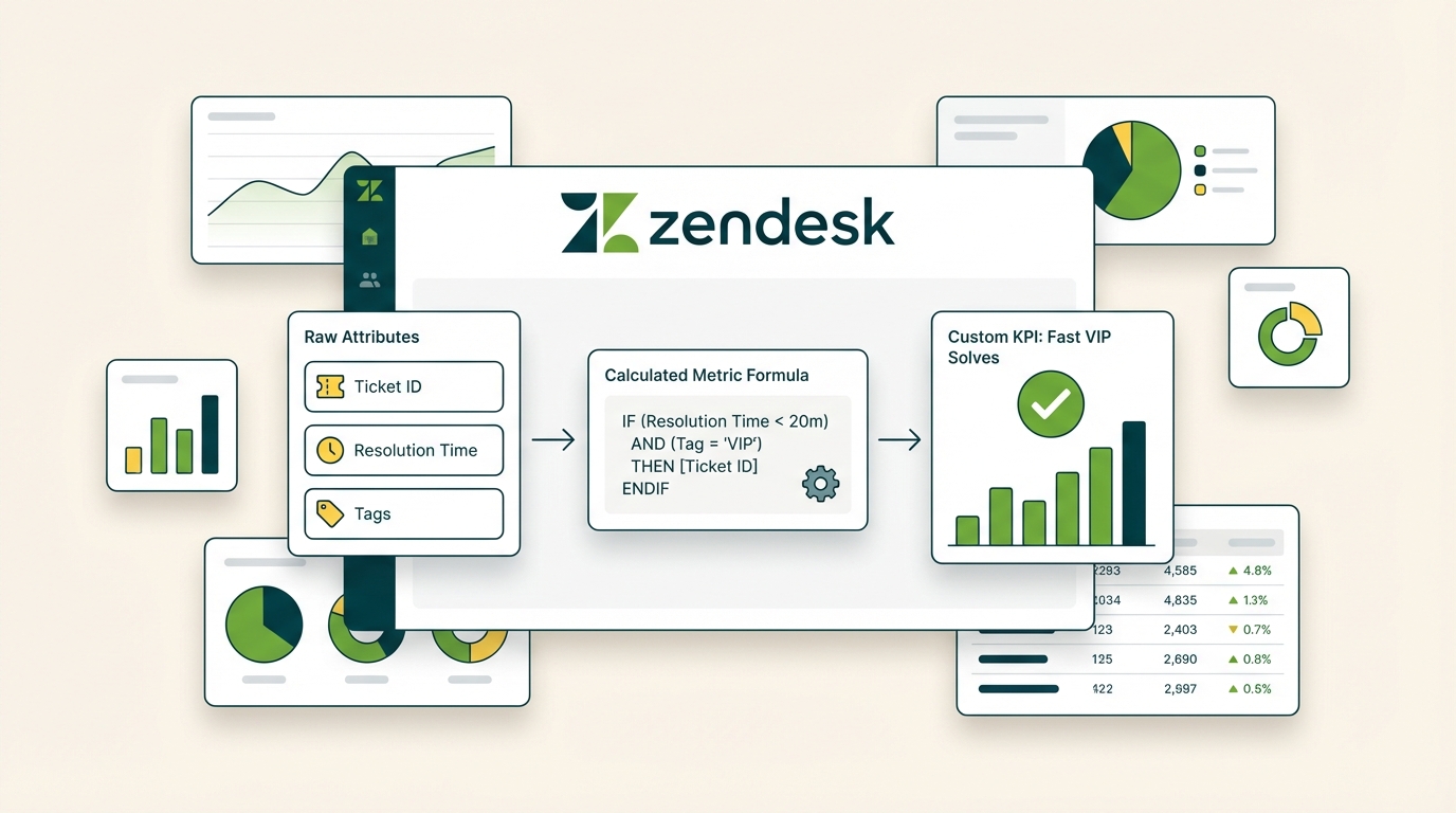 Zendesk Exploreで計算指標を作成する方法：完全ガイド | eesel AI