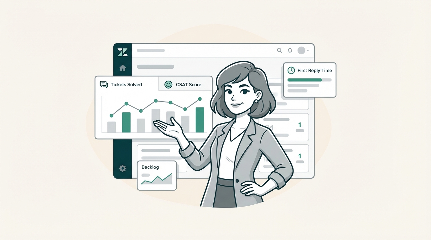 Zendeskレポートの基本：サポートマネージャーのための完全ガイド